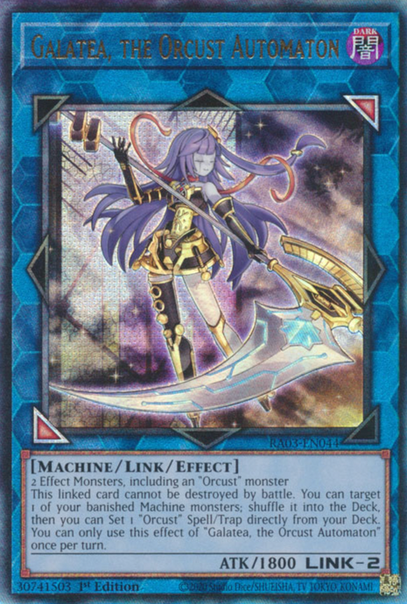 Galatea, the Orcust Automaton - RA03-EN044 - Ultimate Rare 1st Edition