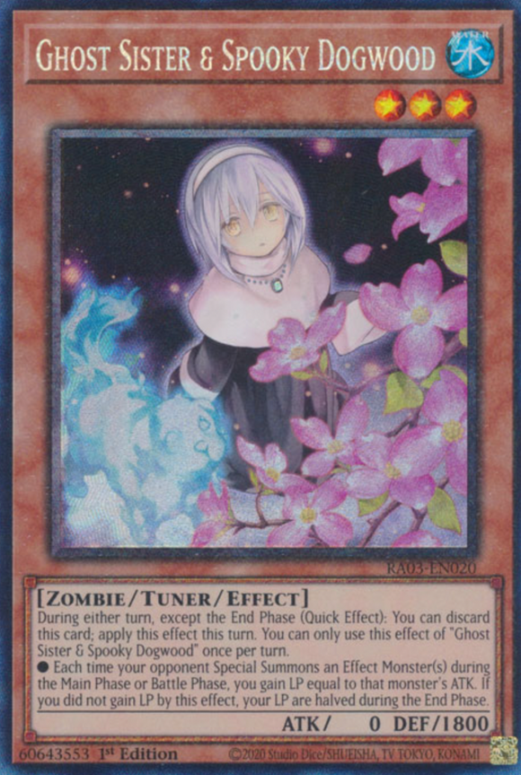 Ghost Sister & Spooky Dogwood (Alt. Art) - RA03-EN020 - Collector's Rare 1st Edition
