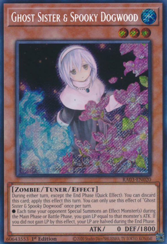 Ghost Sister & Spooky Dogwood (Alt. Art) - RA03-EN020 - Secret Rare 1st Edition