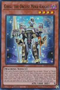 Girsu, the Orcust Mekk-Knight - RA03-EN026 - Super Rare 1st Edition
