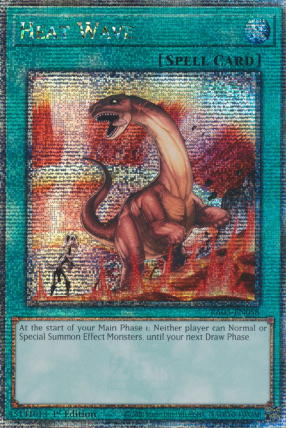Heat Wave - RA03-EN058 - Quarter Century Rare 1st Edition