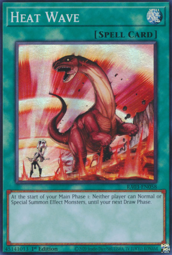Heat Wave - RA03-EN058 - Super Rare 1st Edition
