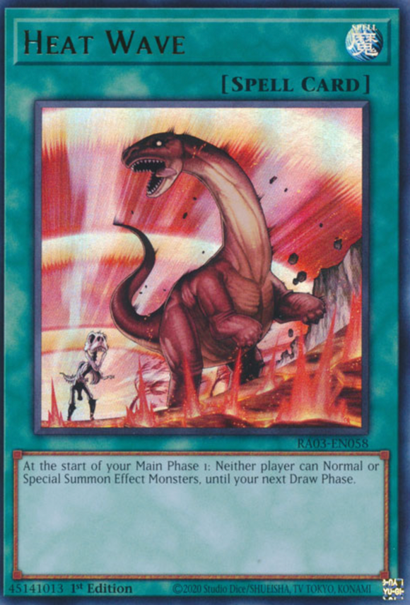Heat Wave - RA03-EN058 - Ultra Rare 1st Edition