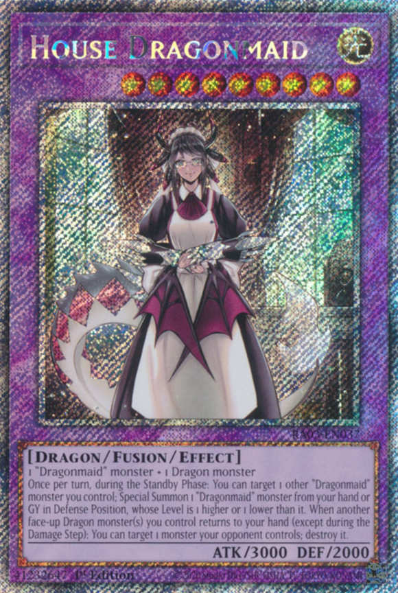 House Dragonmaid - RA03-EN037 - Platinum Secret Rare 1st Edition