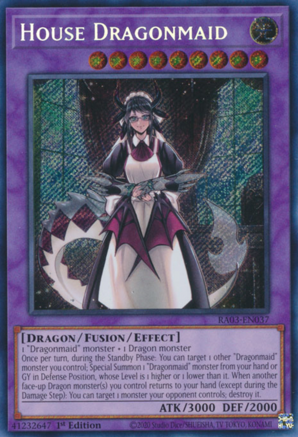 House Dragonmaid - RA03-EN037 - Secret Rare 1st Edition