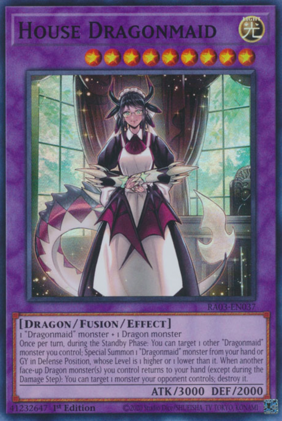 House Dragonmaid - RA03-EN037 - Super Rare 1st Edition