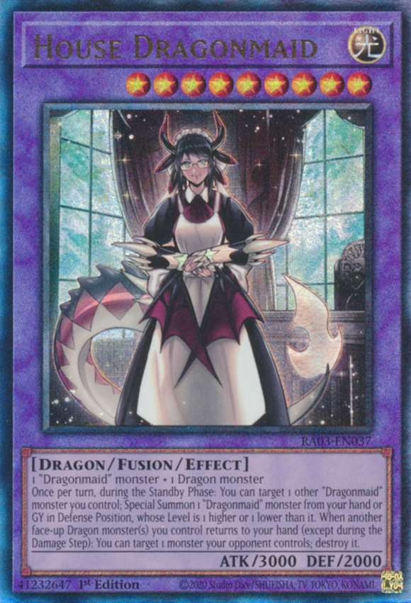 House Dragonmaid - RA03-EN037 - Ultimate Rare 1st Edition