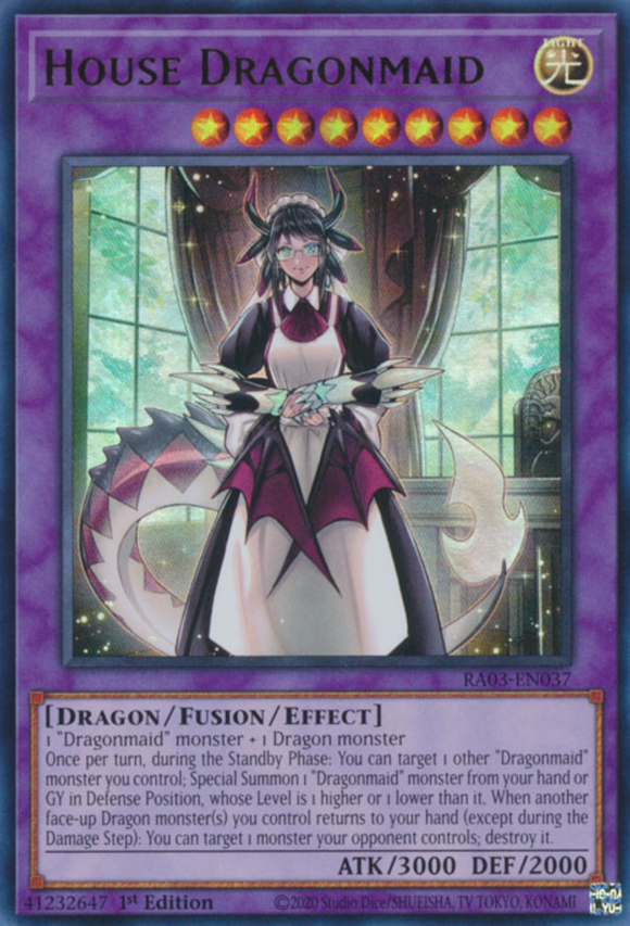 House Dragonmaid - RA03-EN037 - Ultra Rare 1st Edition