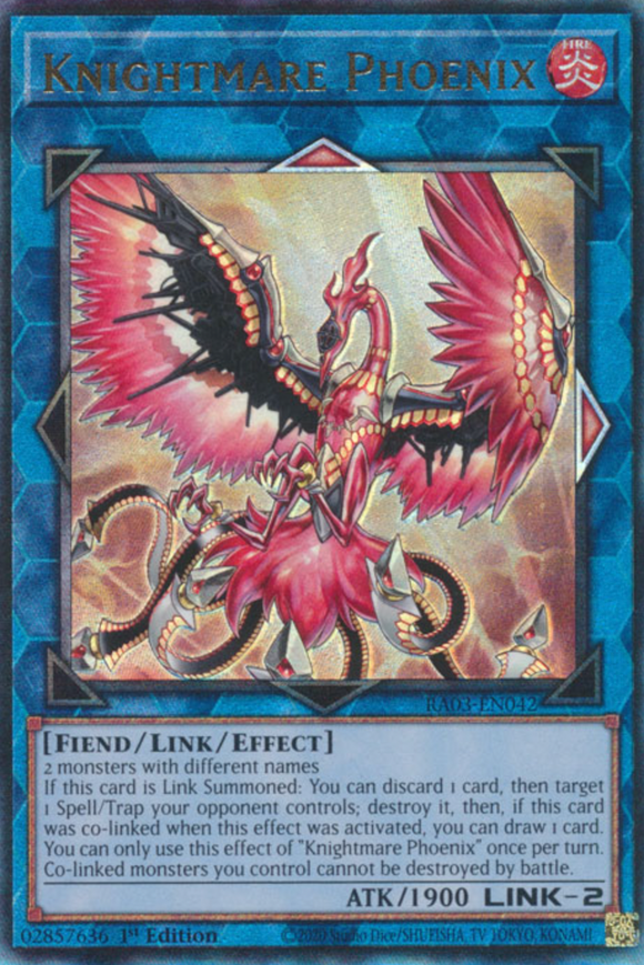Knightmare Phoenix - RA03-EN042 - Ultimate Rare 1st Edition