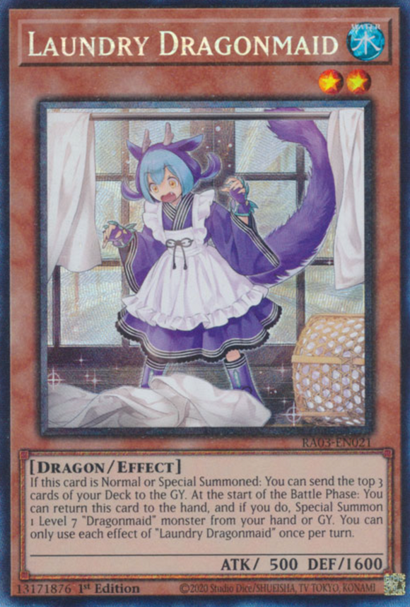 Laundry Dragonmaid - RA03-EN021 - Collector's Rare 1st Edition