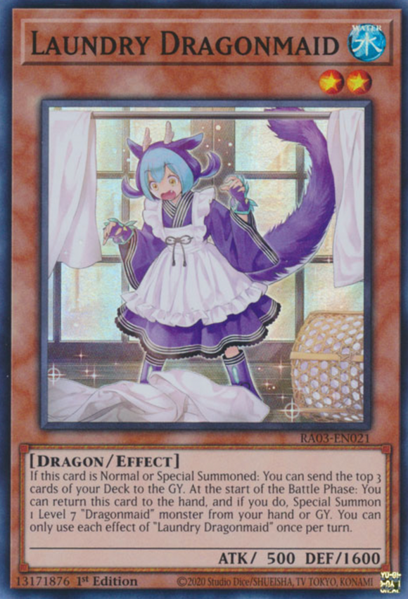 Laundry Dragonmaid - RA03-EN021 - Super Rare 1st Edition