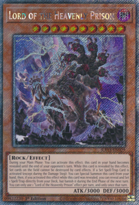 Lord of the Heavenly Prison - RA03-EN029 - Platinum Secret Rare 1st Edition
