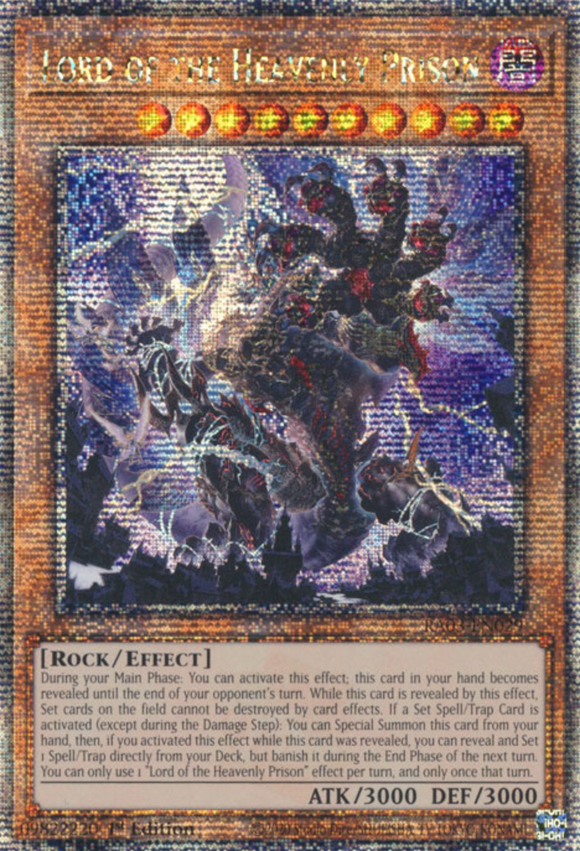 Lord of the Heavenly Prison - RA03-EN029 - Quarter Century Rare 1st Edition