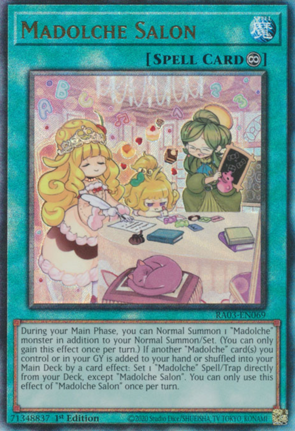 Madolche Salon - RA03-EN069 - Ultimate Rare 1st Edition