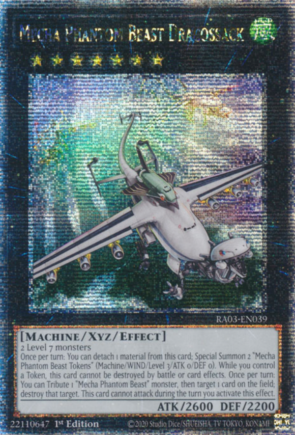 Mecha Phantom Beast Dracossack - RA03-EN039 - Quarter Century Rare 1st Edition