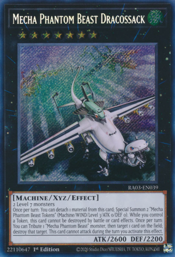 Mecha Phantom Beast Dracossack - RA03-EN039 - Secret Rare 1st Edition