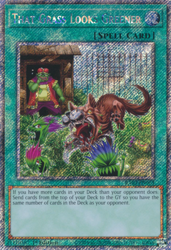 That Grass Looks Greener - RA03-EN063 - Platinum Secret Rare 1st Edition