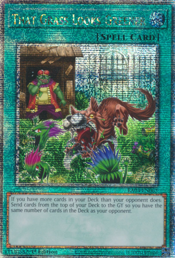 That Grass Looks Greener - RA03-EN063 - Quarter Century Rare 1st Edition