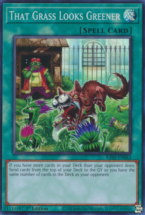 That Grass Looks Greener - RA03-EN063 - Super Rare 1st Edition