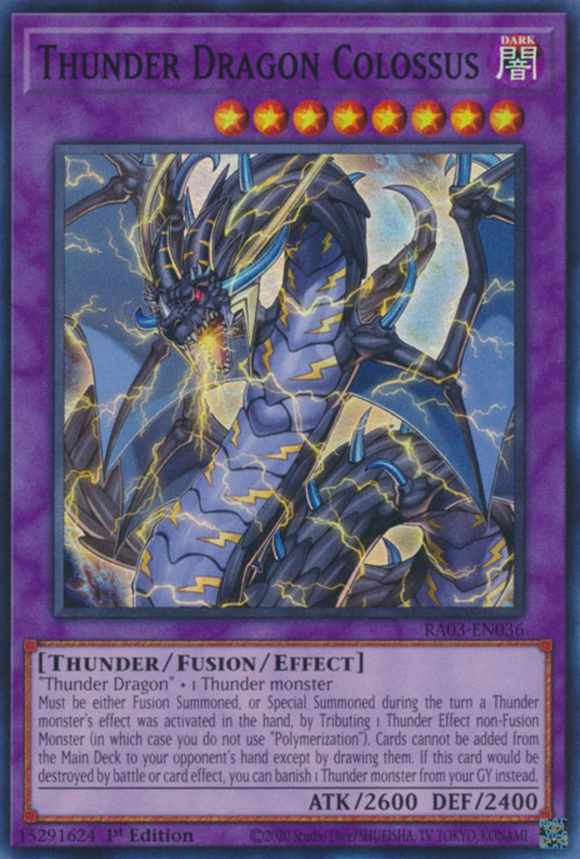 Thunder Dragon Colossus - RA03-EN036 - Collector's Rare 1st Edition