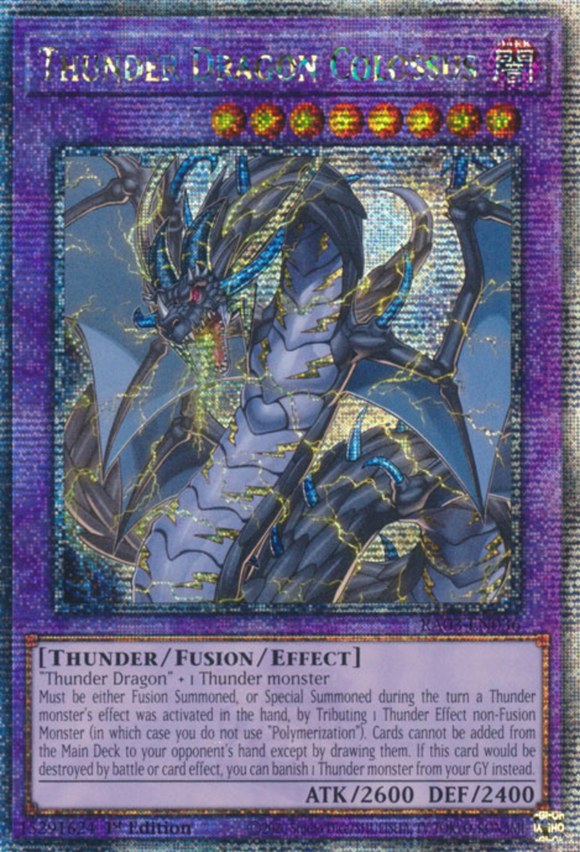 Thunder Dragon Colossus - RA03-EN036 - Quarter Century Rare 1st Edition