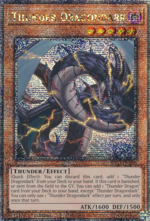 Thunder Dragondark - RA03-EN018 - Quarter Century Rare 1st Edition