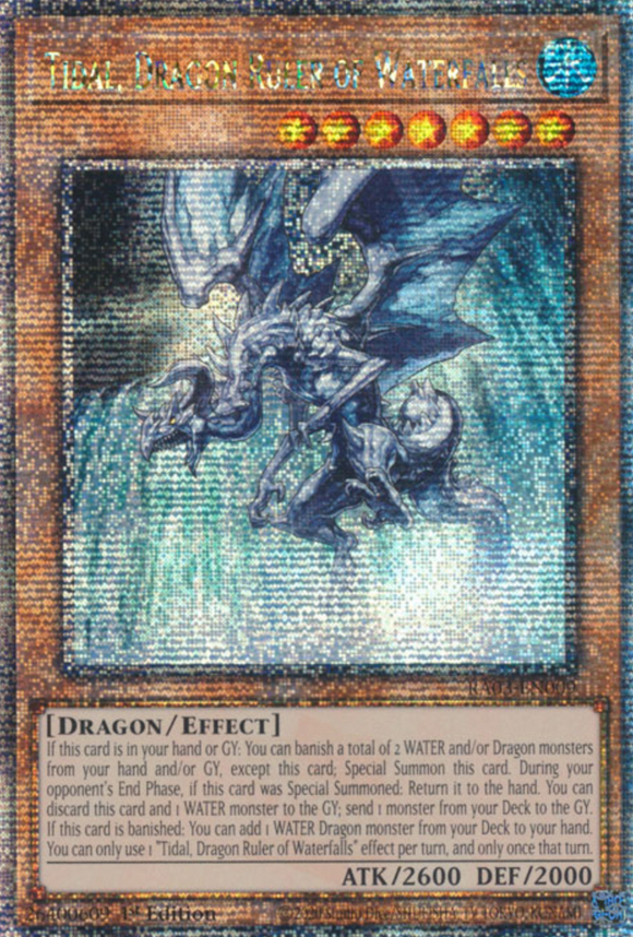 Tidal, Dragon Ruler of Waterfalls - RA03-EN009 - Quarter Century Rare 1st Edition