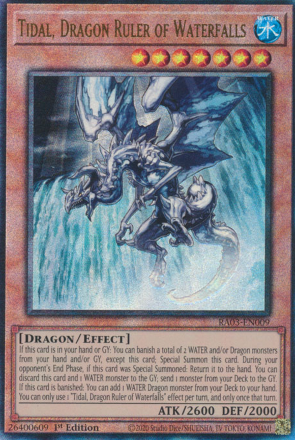 Tidal, Dragon Ruler of Waterfalls - RA03-EN009 - Ultimate Rare 1st Edition
