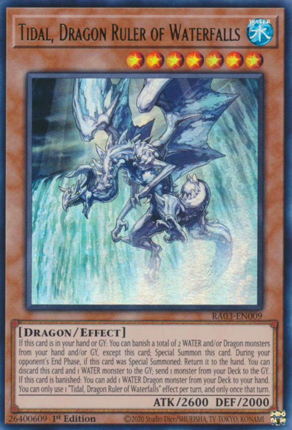 Tidal, Dragon Ruler of Waterfalls - RA03-EN009 - Ultra Rare 1st Edition