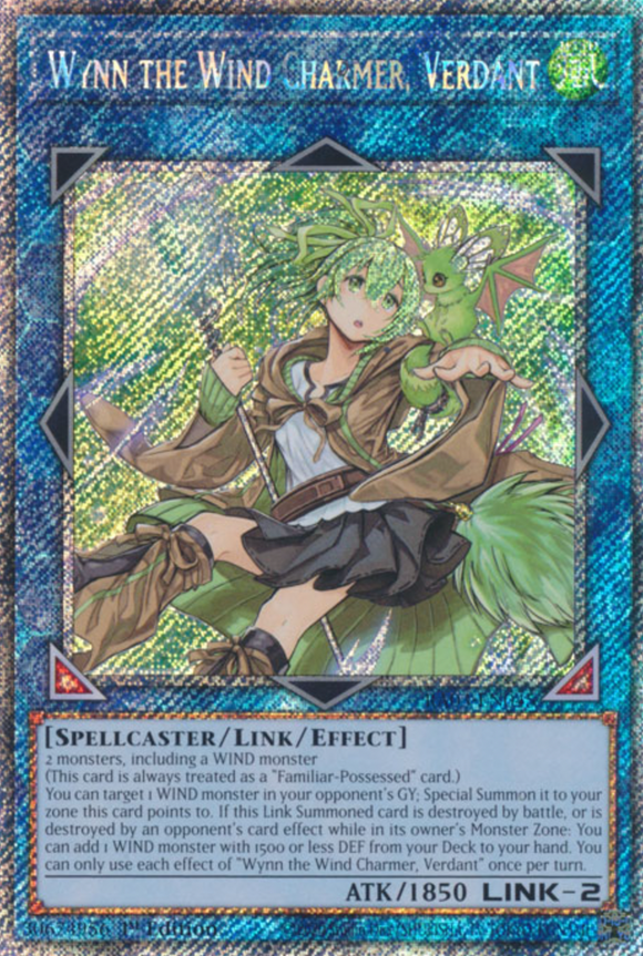 Wynn the Wind Charmer, Verdant - RA03-EN045 - Platinum Secret Rare 1st Edition
