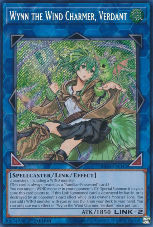 Wynn the Wind Charmer, Verdant - RA03-EN045 - Secret Rare 1st Edition