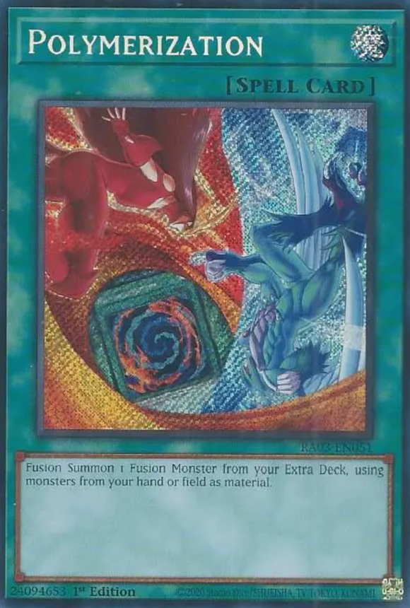 Polymerization (Hero Art) - RA03-EN051 - Secret Rare 1st Edition