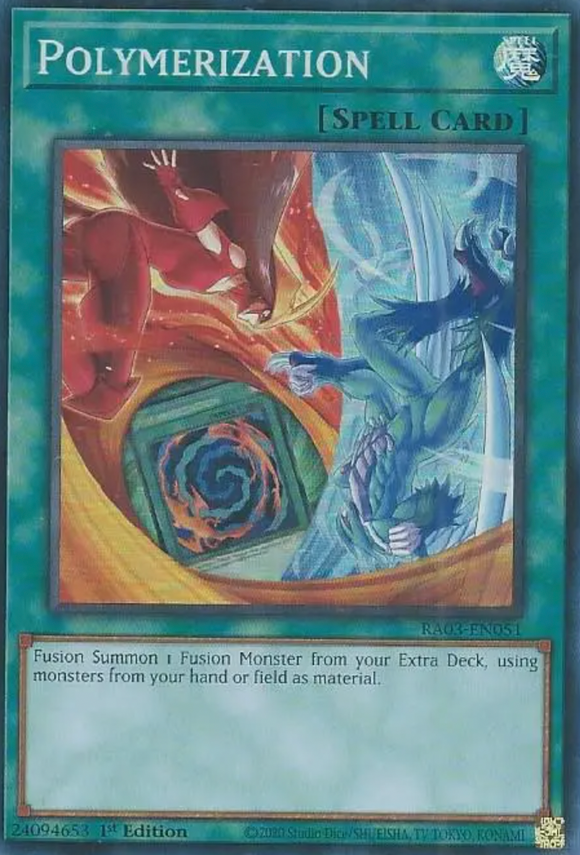 Polymerization (Hero Art) - RA03-EN051 - Super Rare 1st Edition