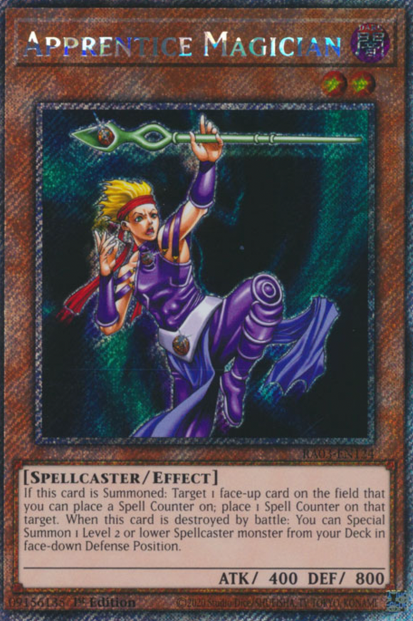 Apprentice Magician - RA03-EN124 - Platinum Secret Rare 1st Edition