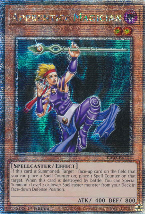 Apprentice Magician - RA03-EN124 - Quarter Century Rare 1st Edition