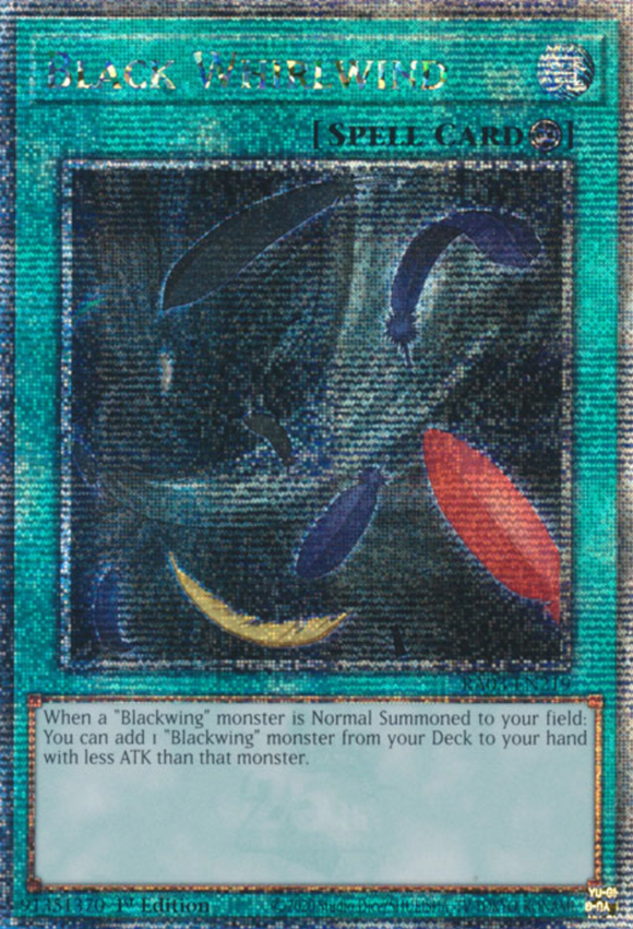Black Whirlwind - RA03-EN219 - Quarter Century Rare 1st Edition