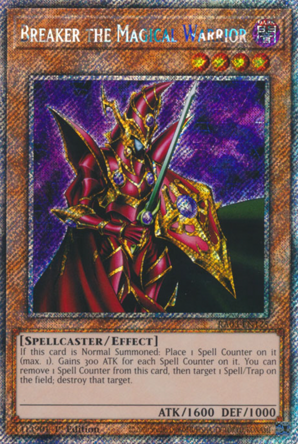 Breaker the Magical Warrior - RA03-EN125 - Platinum Secret Rare 1st Edition