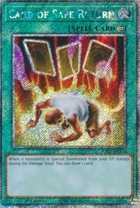Card of Safe Return - RA03-EN114 - Platinum Secret Rare 1st Edition