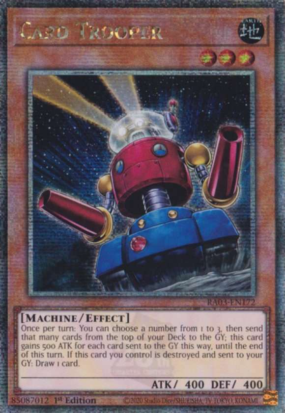 Card Trooper - RA03-EN172 - Quarter Century Rare 1st Edition