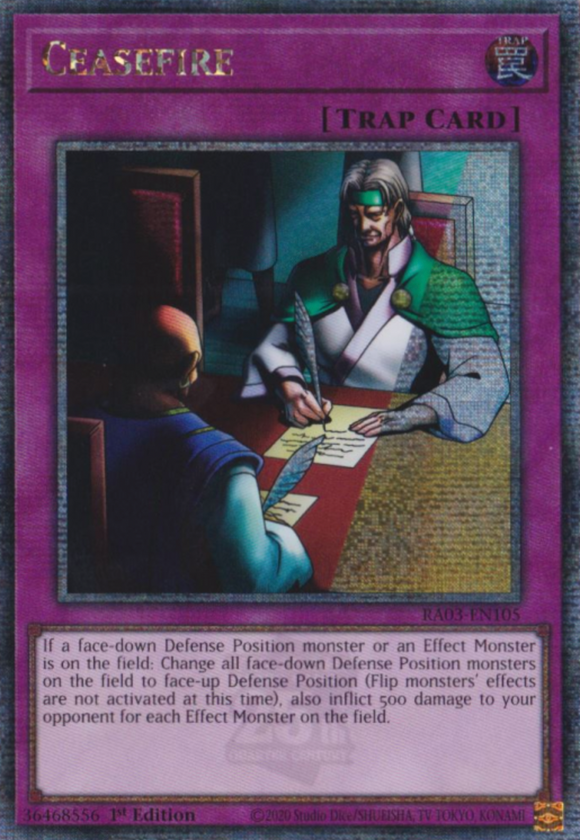 Ceasefire - RA03-EN105 - Quarter Century Rare 1st Edition