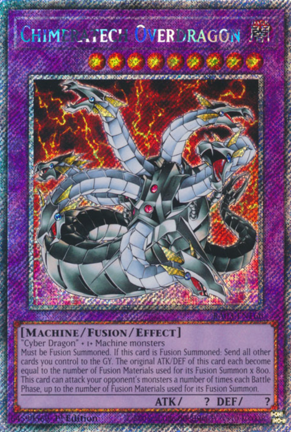Chimeratech Overdragon - RA03-EN166 - Platinum Secret Rare 1st Edition
