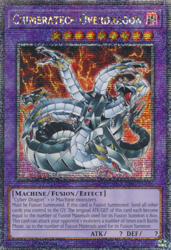 Chimeratech Overdragon - RA03-EN166 - Quarter Century Rare 1st Edition