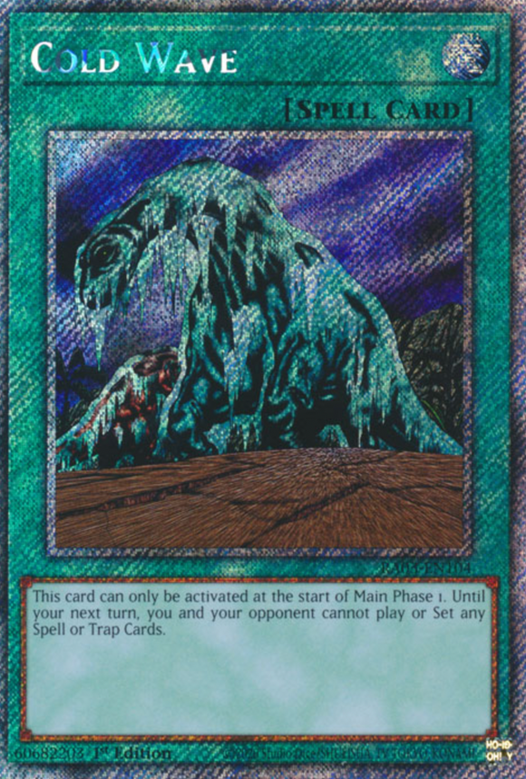 Cold Wave - RA03-EN104 - Platinum Secret Rare 1st Edition