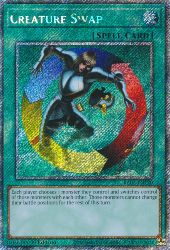 Creature Swap - RA03-EN120 - Platinum Secret Rare 1st Edition