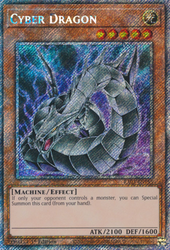 Cyber Dragon - RA03-EN155 - Platinum Secret Rare 1st Edition