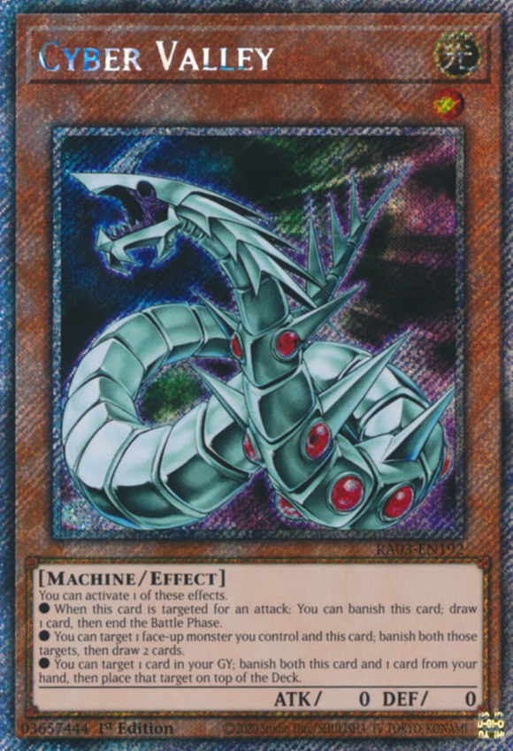 Cyber Valley - RA03-EN192 - Platinum Secret Rare 1st Edition
