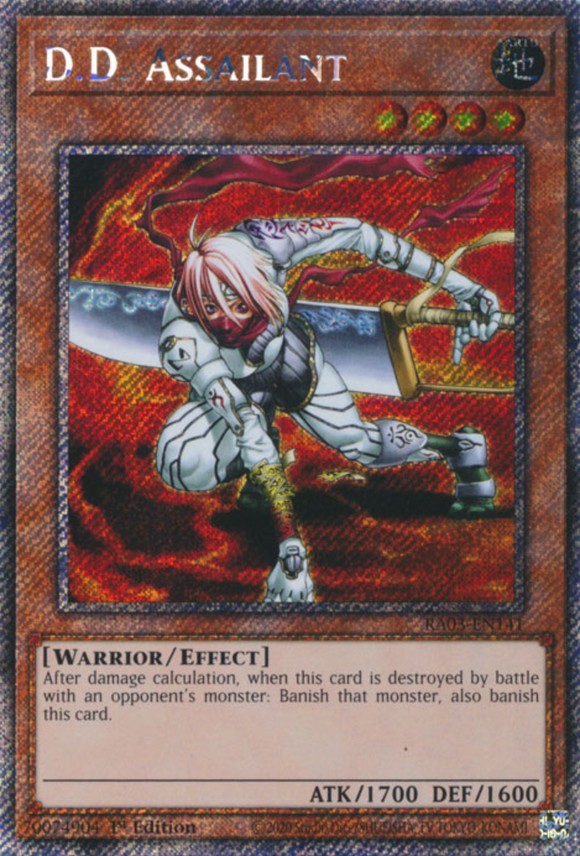 D.D. Assailant - RA03-EN141 - Platinum Secret Rare 1st Edition