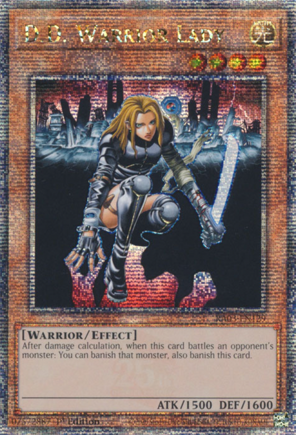 D.D. Warrior Lady - RA03-EN129 - Quarter Century Rare 1st Edition