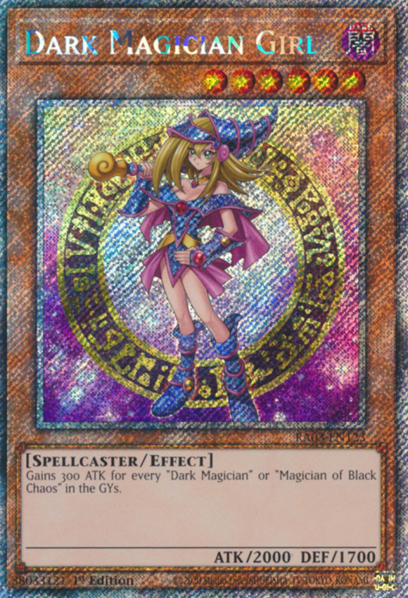 Dark Magician Girl (2022 Tin Art) - RA03-EN123 - Platinum Secret Rare 1st Edition