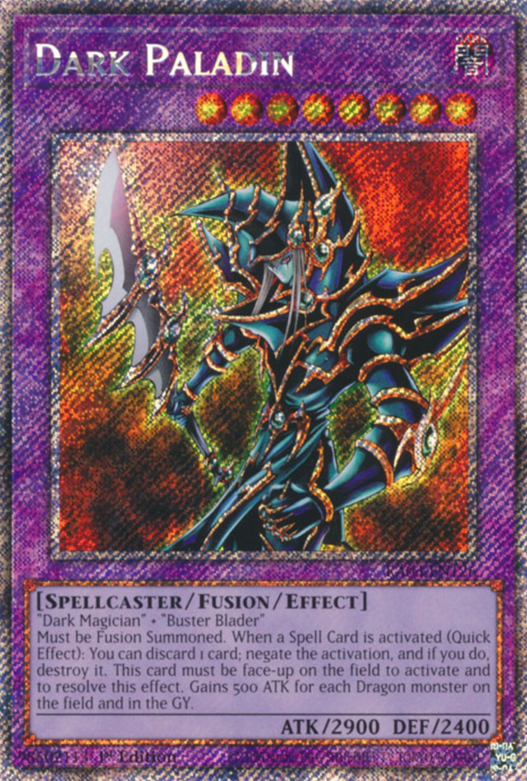 Dark Paladin - RA03-EN126 - Platinum Secret Rare 1st Edition
